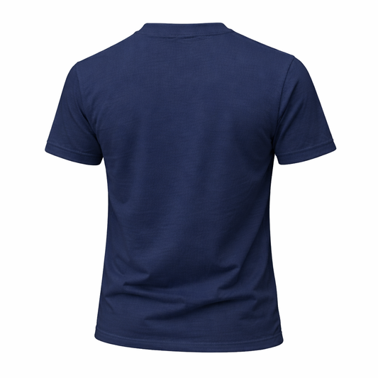 Navy Regular Fit 100% Cotton T-Shirt