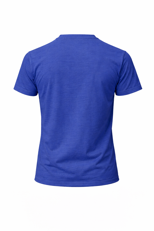 RO-Ko Printed Blue Regular Fit 100% Cotton T-Shirt