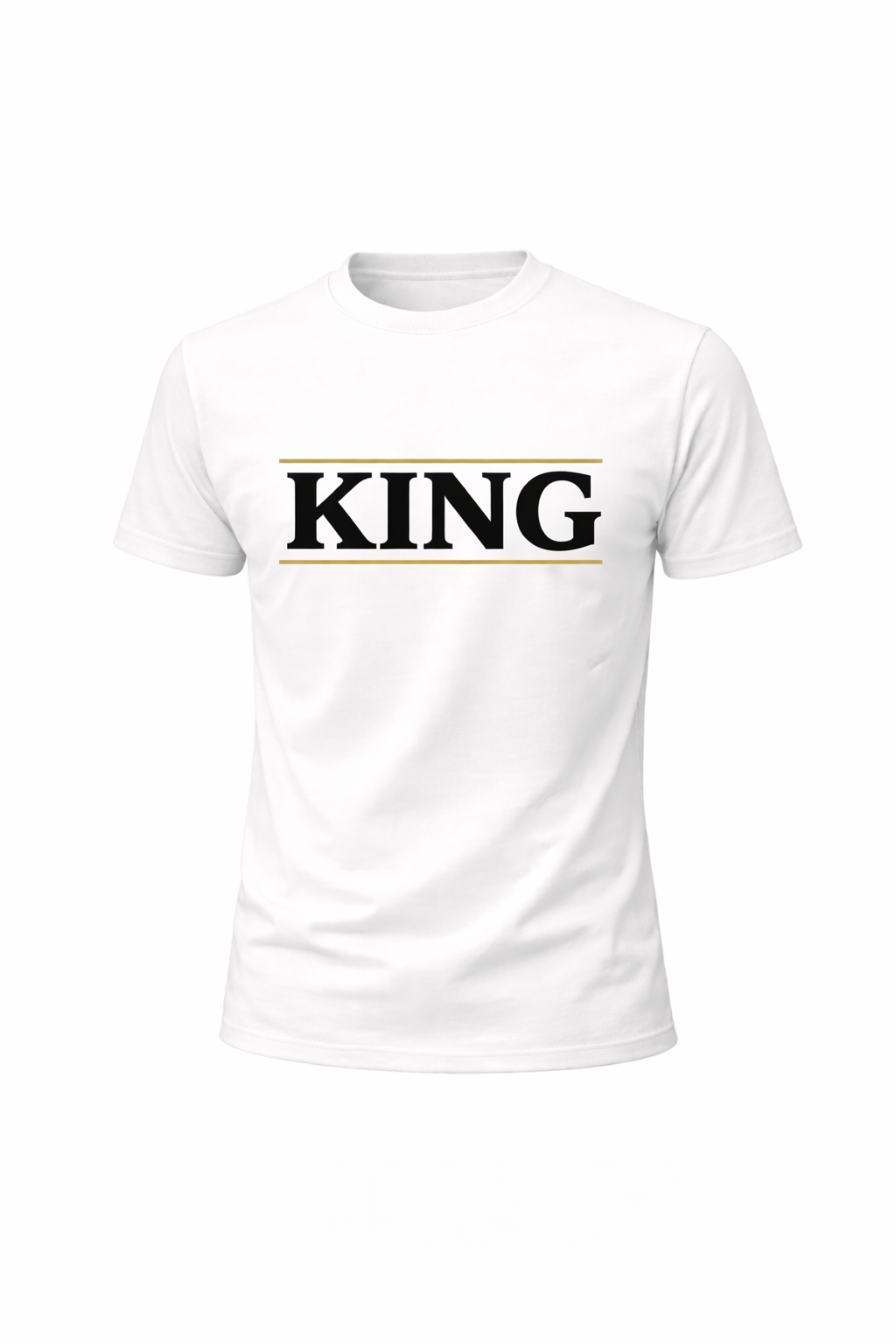 Printed White Regular Fit 100% Cotton T-Shirt