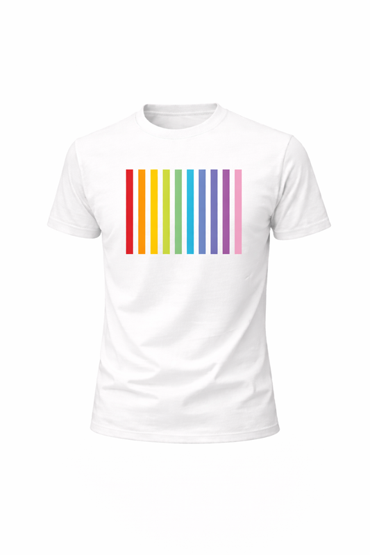 Printed White Regular Fit 100% Cotton T-Shirt