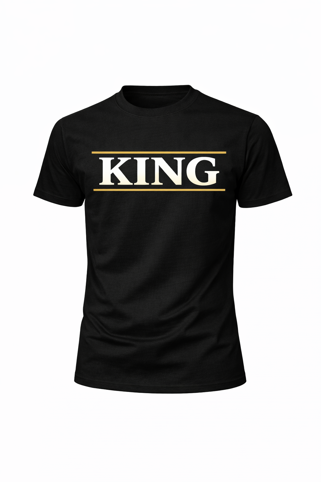 Printed Black Regular Fit 100% Cotton T-Shirt