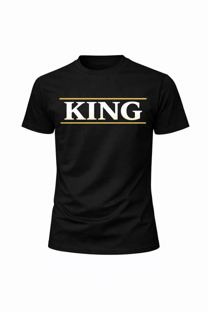 Printed Black Regular Fit 100% Cotton T-Shirt