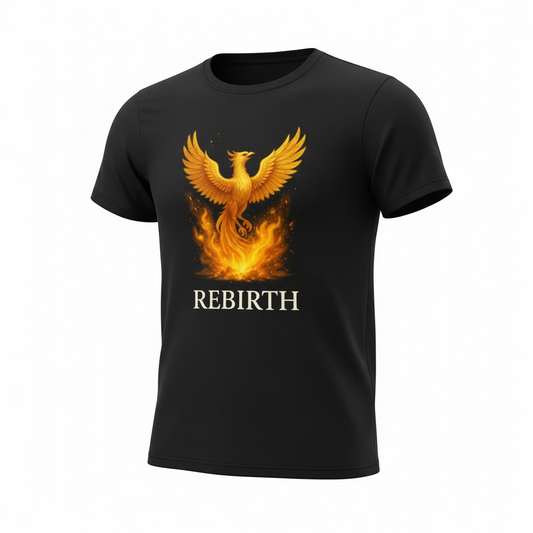 Rebirth Printed Regular Fit 100% Cotton T-Shirt
